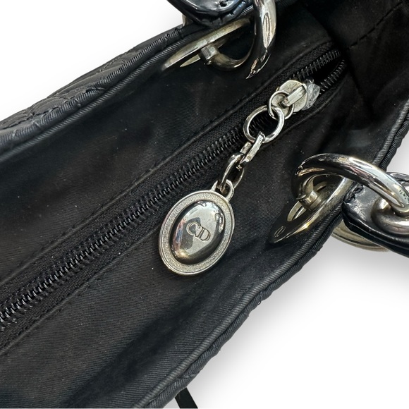 Christian Dior Vintage Lady Dior Cannage Nylon Handbag - Picture 14 of 15